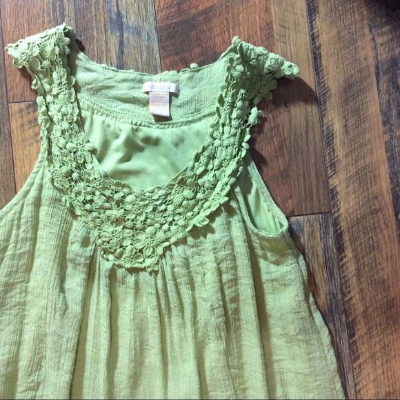 KLOZLYNE Green Lace Crochet DRESS SIZE S - Picture 4 of 4